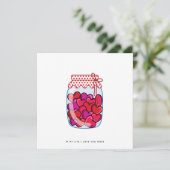 Romantik - Valentinstag - Jubiläumskarte Feiertagskarte (Stehend Vorderseite)