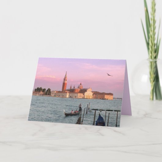 Romantik Venedig Grußkarte Karte (Vorderseite)