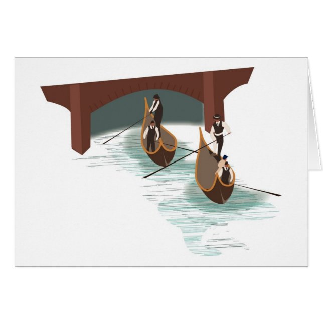 Romantik Venice Gondolas (Vorderseite (Horizontal))