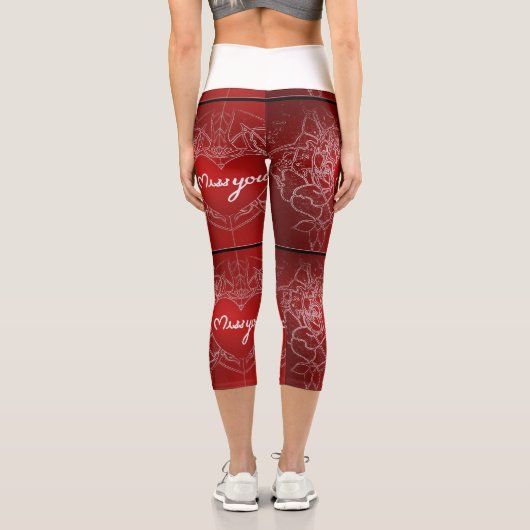 Romantik, verpassen Sie Leggings (Rückseite)