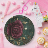 Romantik & Vintage-Rose. Pappteller (Party)