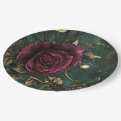 Romantik & Vintage-Rose. Pappteller (Schrägansicht)