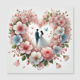 Romantik Wedding 3 Magnetkarte