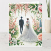 Romantik Wedding 5 Karte (Vorderseite)