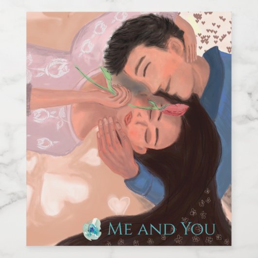 Romantik Weinetikett (Einzelnes Label)