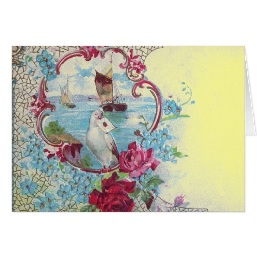 ROMANTIKA, BLUE GELBE PINK BLUE BLUE FLORAL MIT DO (Vorderseite (Horizontal))