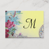 ROMANTIKA FLORAL MONOGRAM ROSE, DOPPELN UND SEESKA VISITENKARTE (Rückseite)