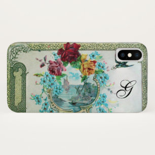 ROMANTIKA FLORALLE MONOGRAMM ROSE UND FLYING VORD Case-Mate iPhone HÜLLE