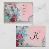 ROMANTIKA-MONOGRAMM 2 VISITENKARTE (Vorne/Hinten)