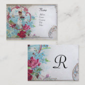 ROMANTIKA-MONOGRAMM 2 VISITENKARTE (Vorne/Hinten)