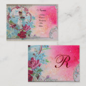 ROMANTIKA - MONOGRAMM 3 VISITENKARTE (Vorne/Hinten)