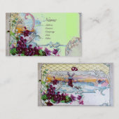 ROMANTIKA-Stiefmütterchen, Violets, Winter-Blumenw Visitenkarte (Vorne/Hinten)