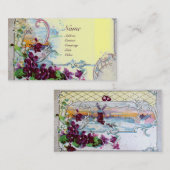 ROMANTIKA-Stiefmütterchen, Violette, Winter-Gelb a Visitenkarte (Vorne/Hinten)