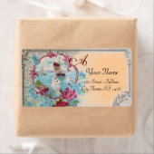 ROMANTIKA, STRANDSTRAND WEDING MONOGRAM Blauer Pfi (Insitu)