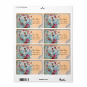 ROMANTIKA, STRANDSTRAND WEDING MONOGRAM Blauer Pfi (Vorne)