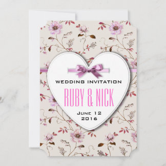 RomantikCharme Vintage Hochzeitskollektion mit Blu Einladung