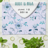 RomantikCharme Vintage Hochzeitskollektion mit Blu Handtuch (Gefaltet)