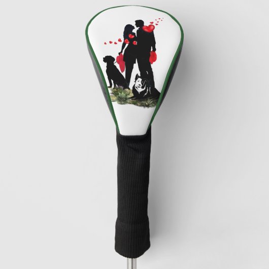 Romantiktag Zazzle Golf Headcover (Vorderseite)