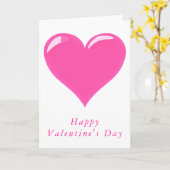 RomantikValentinstag Tageskarte Rosa Herz - Liebe Karte (Gelbe Blume)