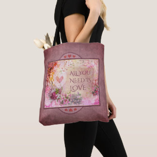 Romantisch Alles, was du brauchst, ist Liebe Tasche