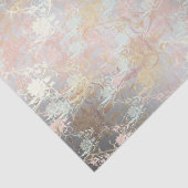 Romantisch, Aquamarin, Aquarell, Chic, floral Seidenpapier (Ausschnitt)