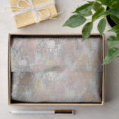 Romantisch, Aquamarin, Aquarell, Chic, floral Seidenpapier (Geschenk)