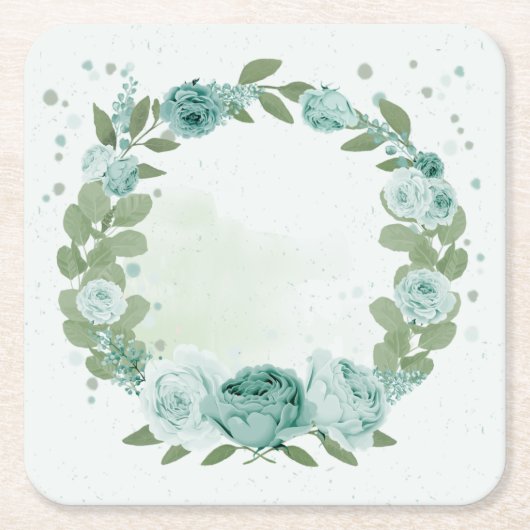 romantisch blühender Untersetzer (Vorderseite)