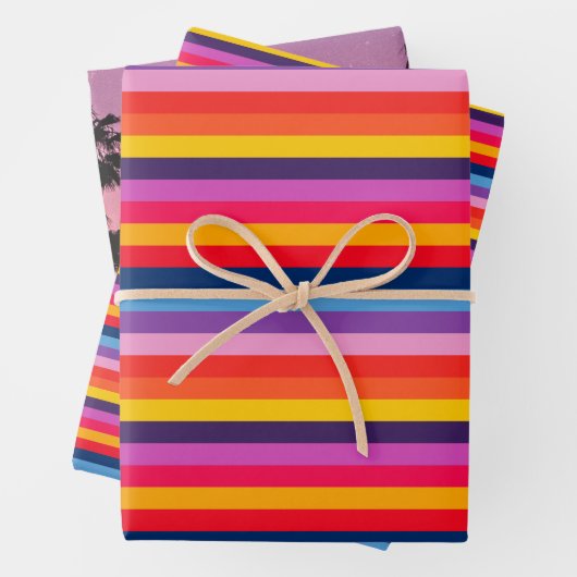 Romantisch bunt geschenkpapier set (Beispiel)