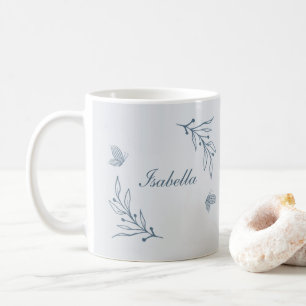 Romantisch elegant dusty blau kaffeetasse