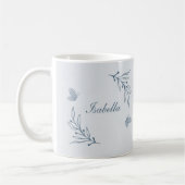 Romantisch elegant dusty blau kaffeetasse (Links)