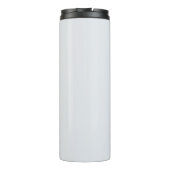 Romantisch elegant dusty blau thermosbecher (Rückseite)