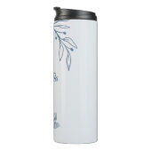 Romantisch elegant dusty blau thermosbecher (Nach rechts gedreht)