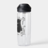Romantisch, elegant französisch Gerahmt Personalis Trinkflasche (Rückseite)