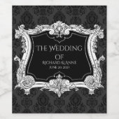 Romantisch, elegant französisch Gerahmt Weinetikett (Einzelnes Label)