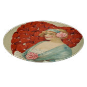 Romantisch Elegant Retro Valentinstag, John Winsch Schneidebrett (Ecke)