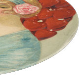 Romantisch Elegant Retro Valentinstag, John Winsch Schneidebrett (Ecke)