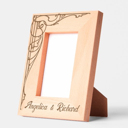 Romantisch, elegant, Verziert Geätzte Rahmen (Links)