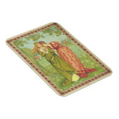 Romantisch Elegant Vintage Valentinstag, viktorian Magnet (Rechte Seite)