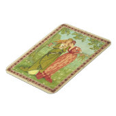 Romantisch Elegant Vintage Valentinstag, viktorian Magnet (Linke Seite)