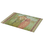 Romantisch Elegant Vintage Valentinstag, viktorian Schneidebrett (Ecke)