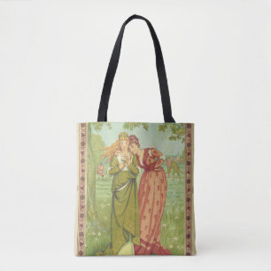 Romantisch Elegant Vintage Valentinstag, viktorian Tasche
