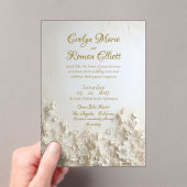 Romantisch elegante Mattierte Akryllische Einladun Acryleinladungen (Insitu (Handheld))