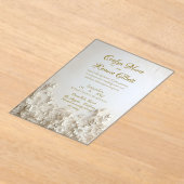 Romantisch elegante Mattierte Akryllische Einladun Acryleinladungen (Ablage )