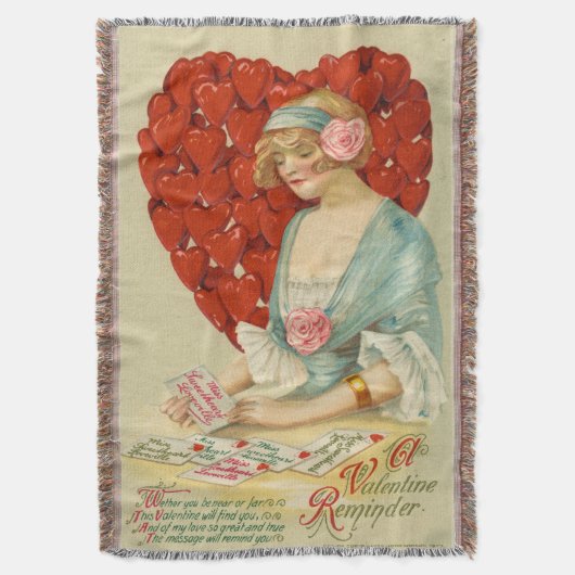 Romantisch Elegantes Retro-Valentinstagsbild, John Decke (Vorderseite Vertikal)