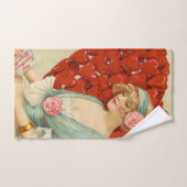 Romantisch Elegantes Retro-Valentinstagsgruß, John Handtuch (Handtuch)