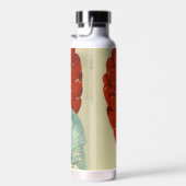 Romantisch Elegantes Retro-Valentinstagsgruß, John Trinkflasche (Rechts)