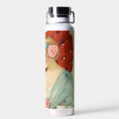 Romantisch Elegantes Retro-Valentinstagsgruß, John Trinkflasche (Rückseite)