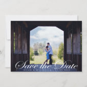 Romantisch Elegantes Script ⎥ Foto Save the Date (Vorderseite)