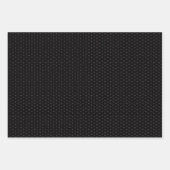 romantisch Fleuri Elegant Schwarz und Rosa Pastel, Geschenkpapier Set (Vorderseite 2)