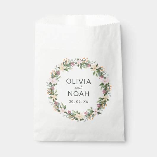 Romantisch floral geschenktütchen (Vorderseite)
